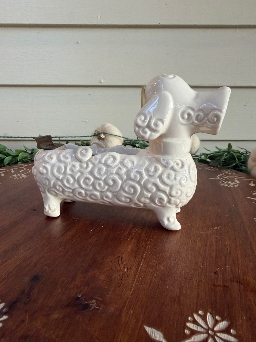 Vintage Poodle Tape Dispenser & Pencil Sharpener